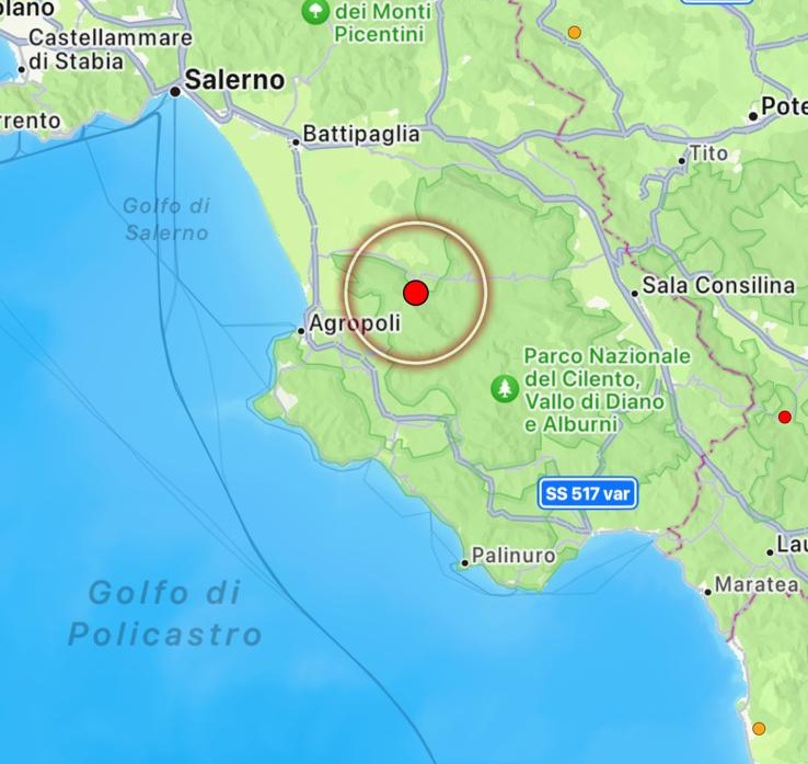 terremoto roccadaspide campania