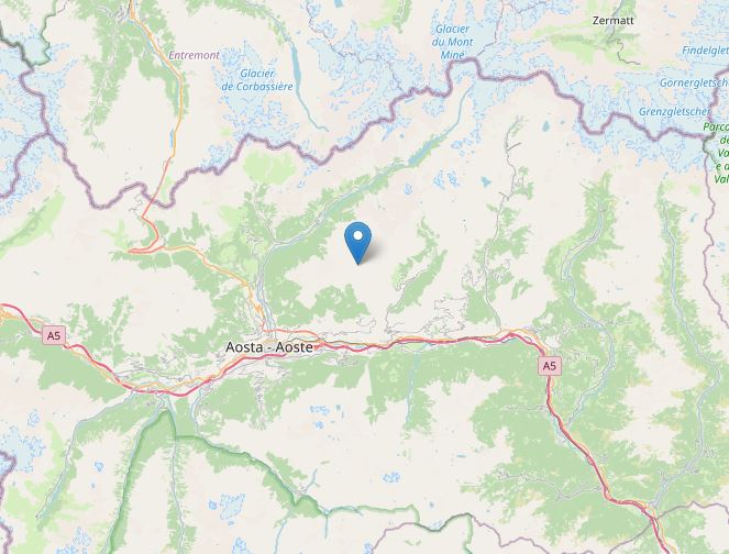 terremoto valle d'aosta