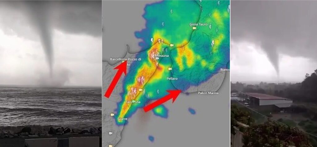 tornado stretto di messina 2 febbraio 2025