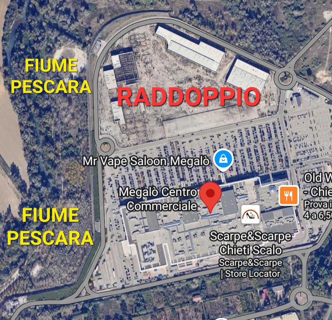 Centro commerciale sul fiume Pescara