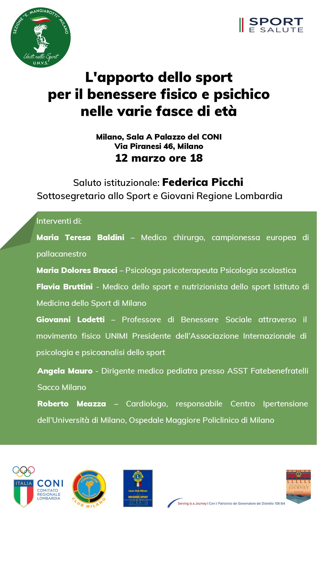 Convegno sport e salute