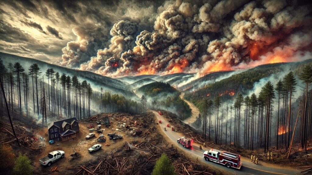 Incendi Carolina del Nord