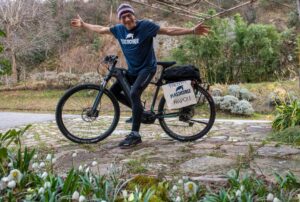Marco Miori, referente Plastic Free Onlus e protagonista dell'avventura in bici da Trento a Napoli