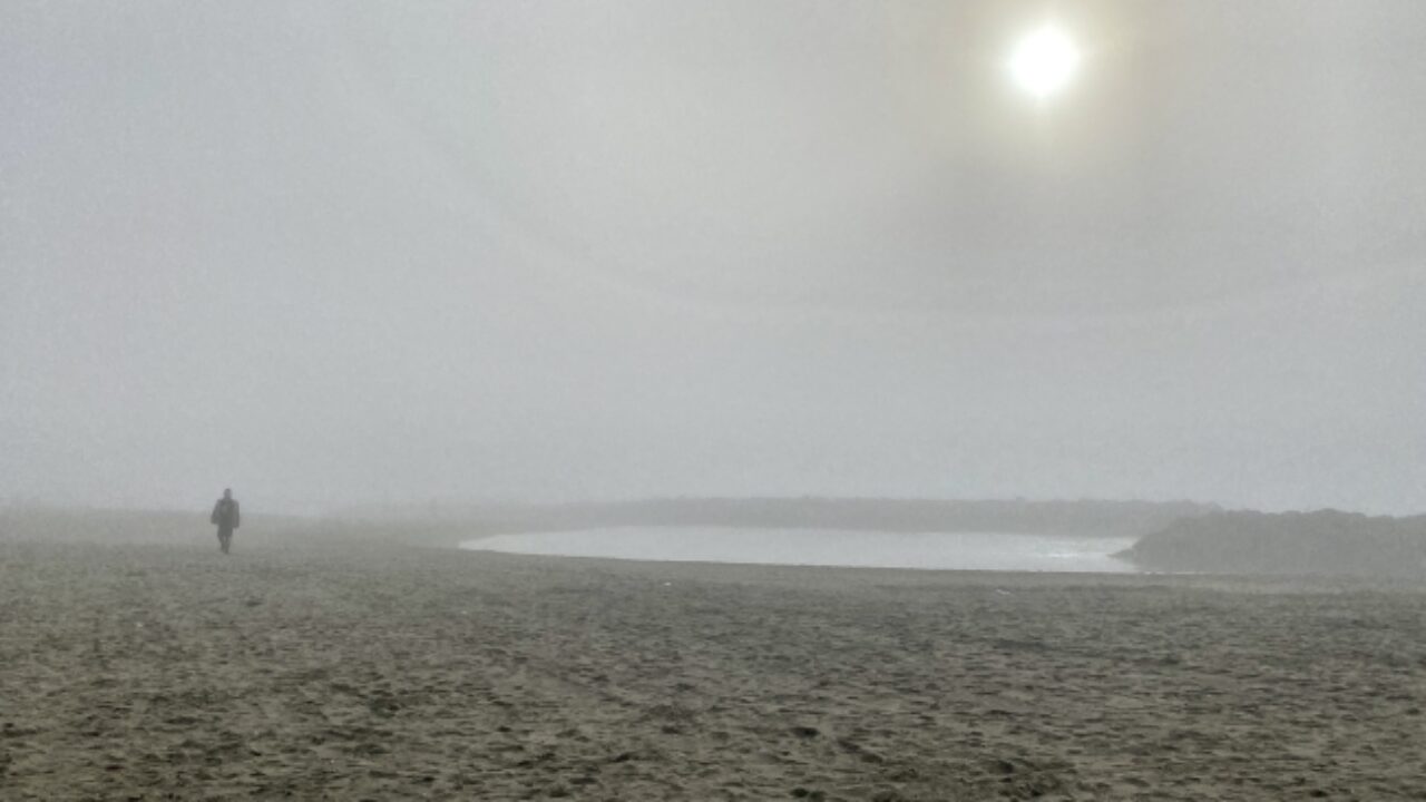 Nebbia sul mare