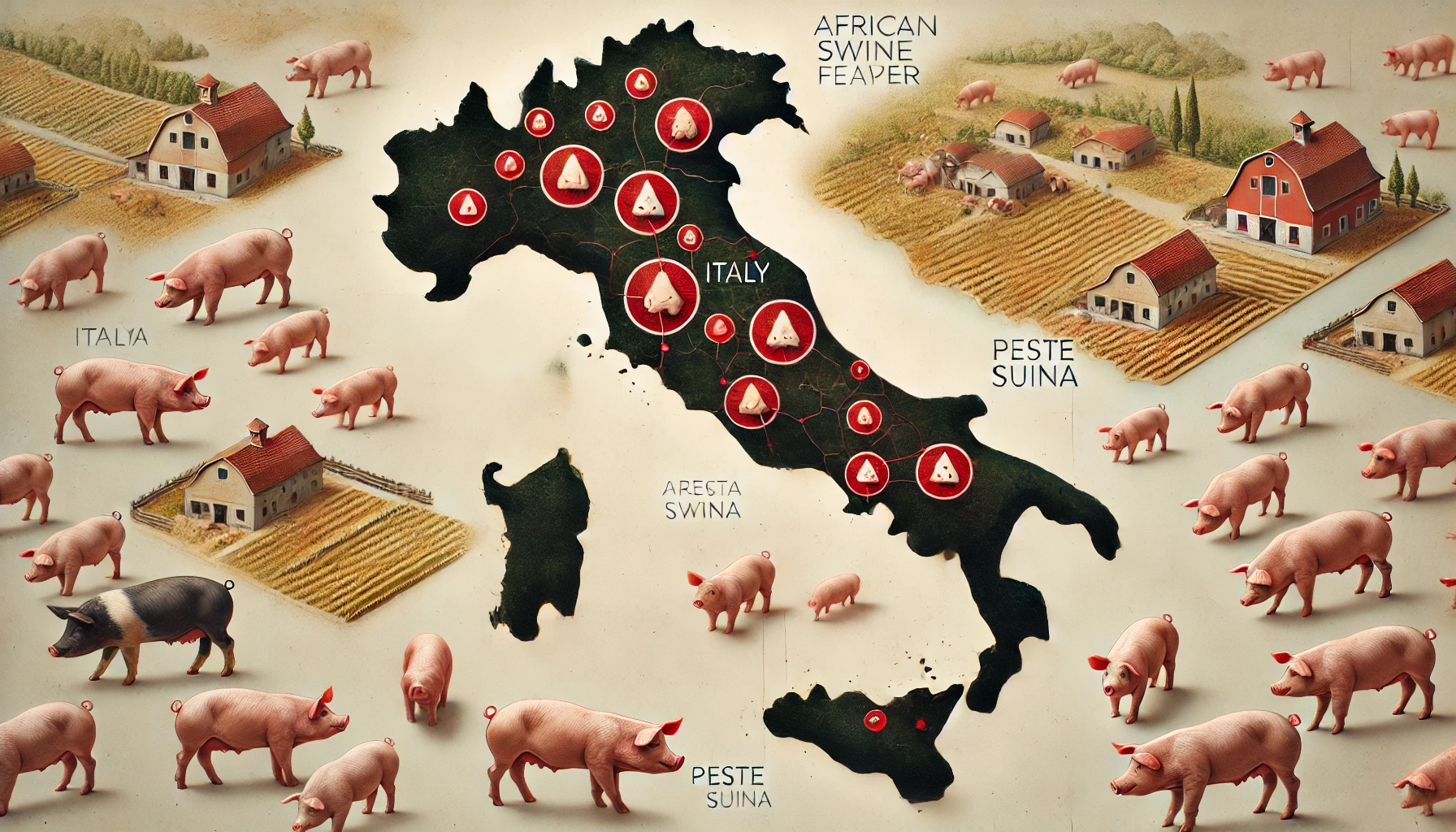 Peste suina, sei nuovi casi in Italia: due regioni colpite