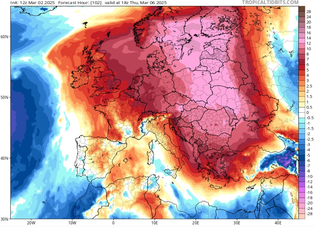 Temperature primaverili Marzo