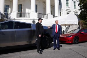 Trump Musk Tesla