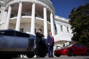 Trump Musk Tesla