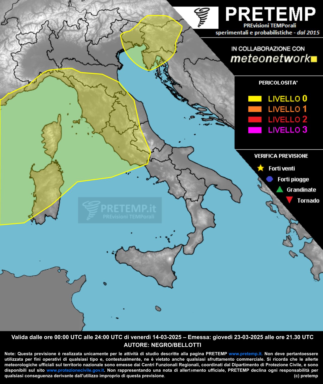 allerta meteo 14 marzo