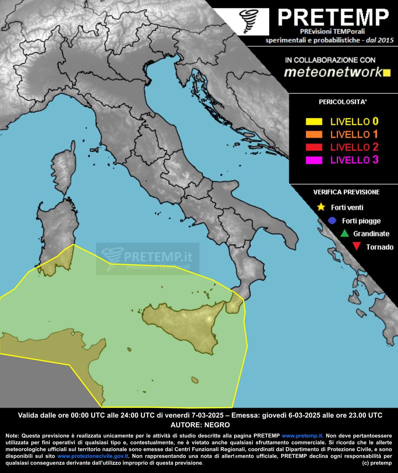 allerta meteo 7 marzo