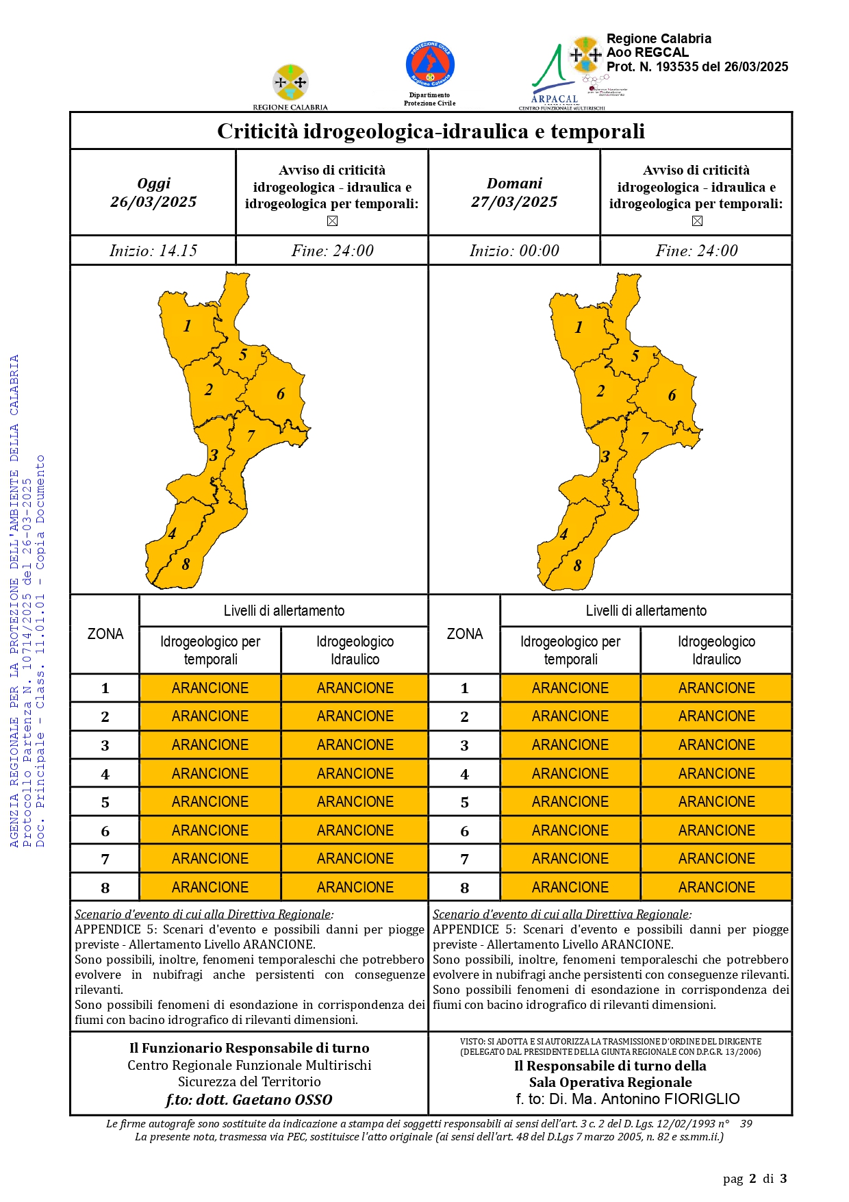 allerta meteo arancione