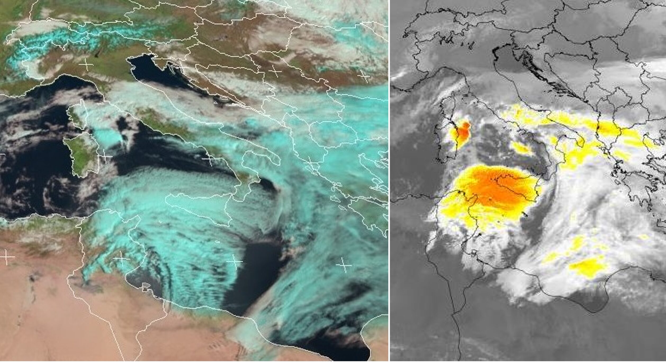 Allerta Meteo, il Ciclone Mediterraneo porta un mare di nubi altissime al Sud: il maltempo si intensifica | LIVE