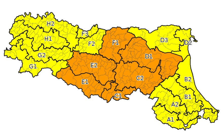 allerta meteo emilia romagna 12 marzo