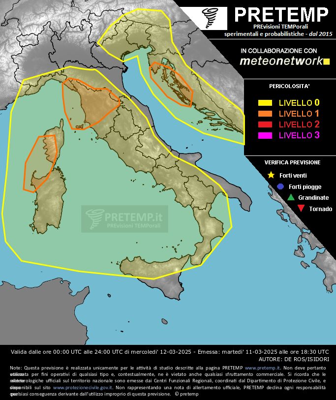allerta meteo oggi