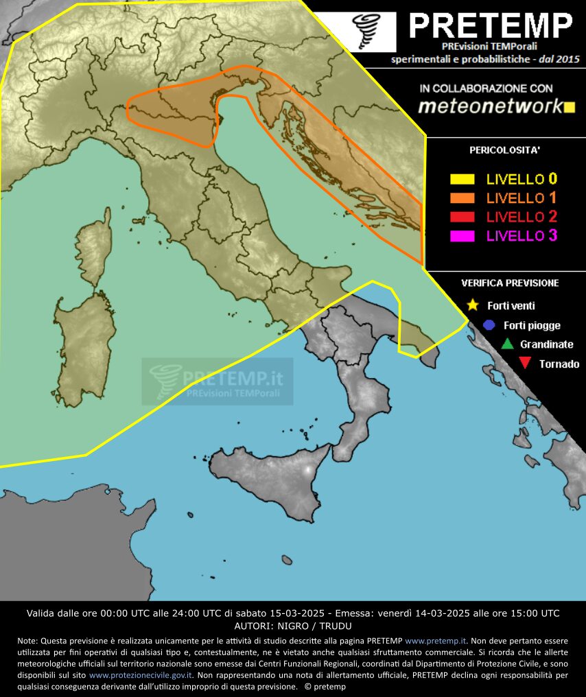 allerta meteo oggi 15 marzo