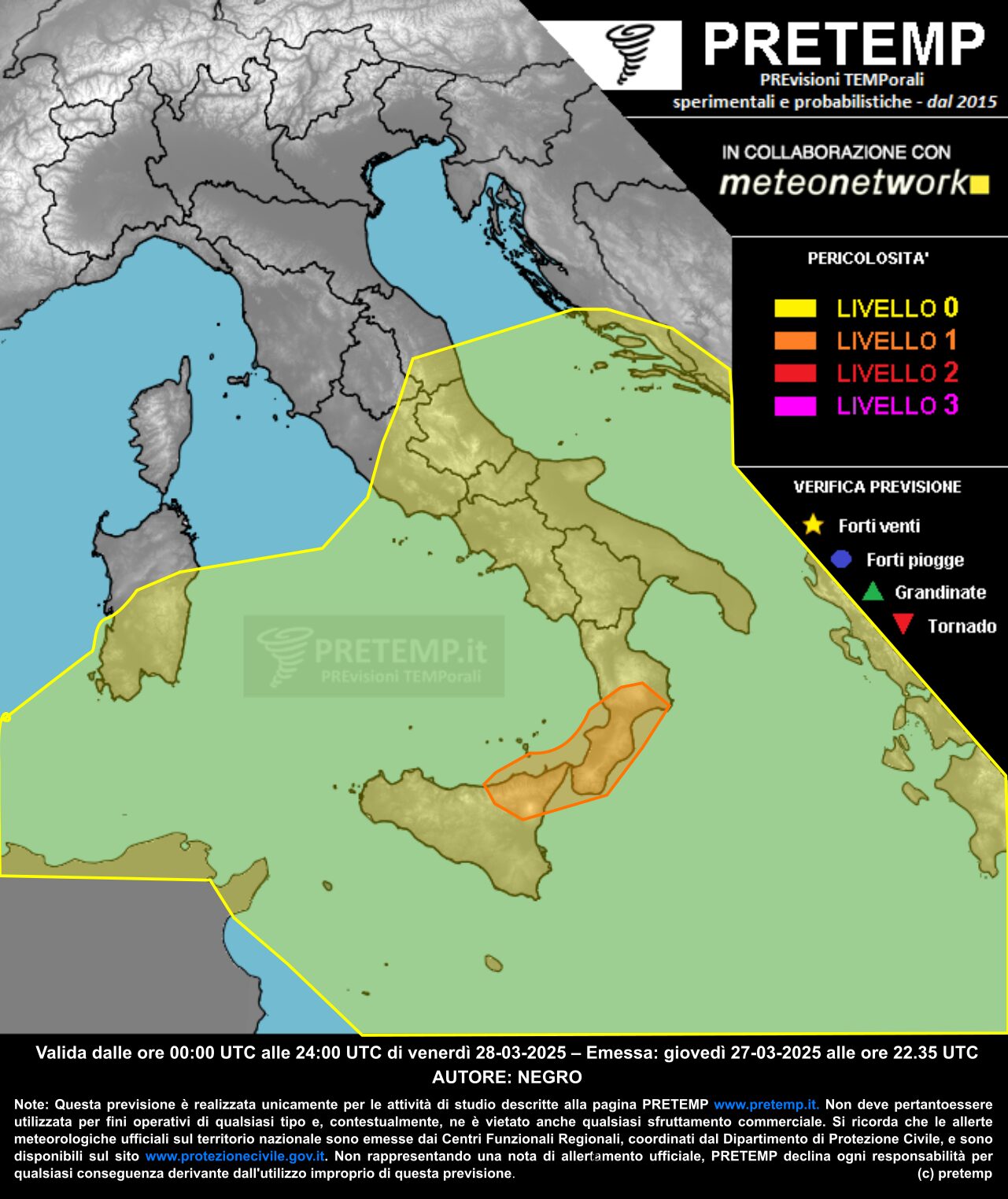 allerta meteo oggi 28 marzo