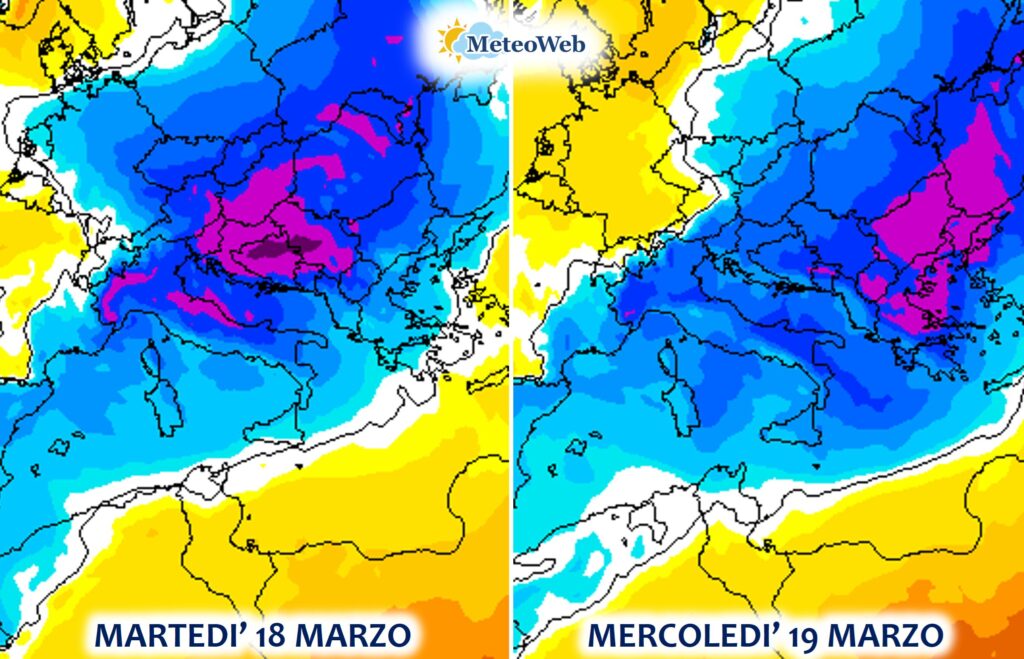 allerta meteo ondata di freddo 18 19 marzo 2025