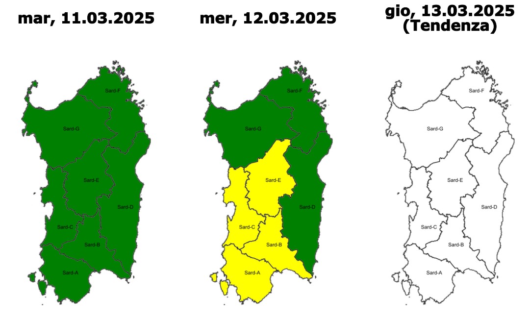allerta meteo sardegna 12 marzo