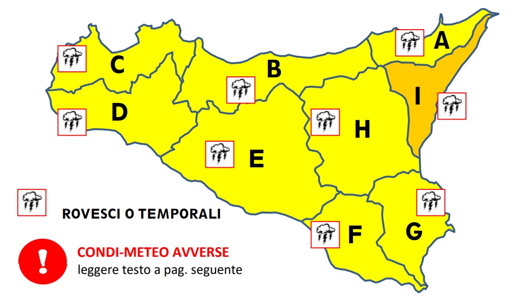 allerta meteo sicilia 7 marzo