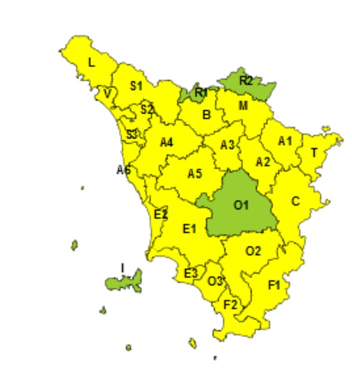 allerta meteo toscana 1 aprile