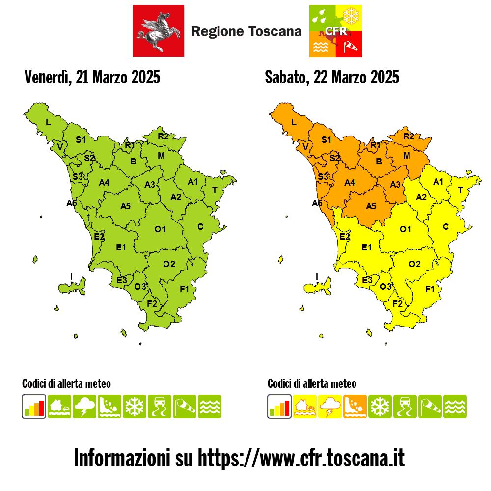 allerta meteo toscana