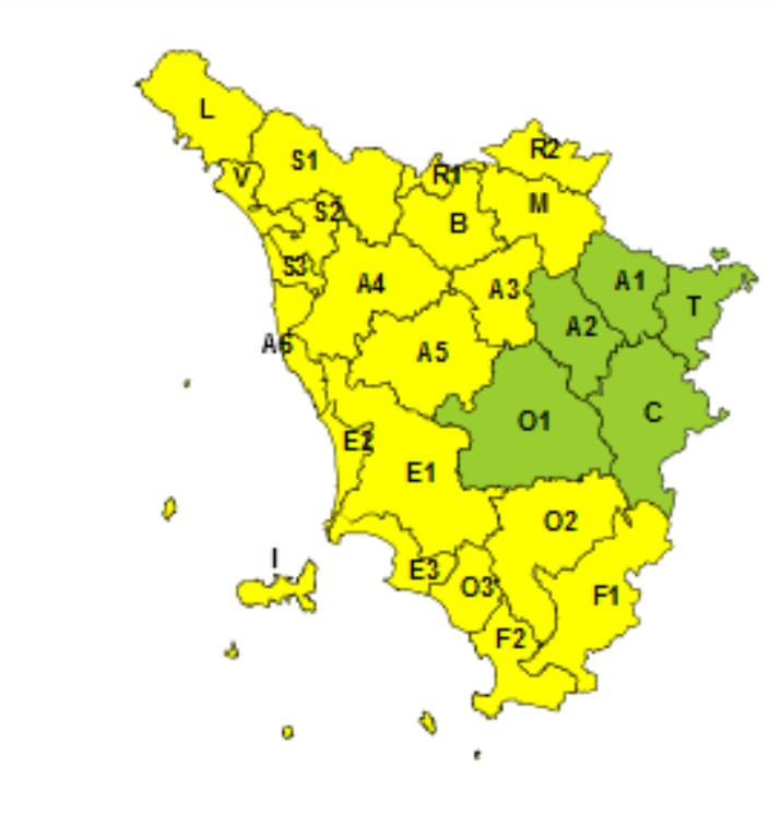 allerta meteo toscana 12 marzo