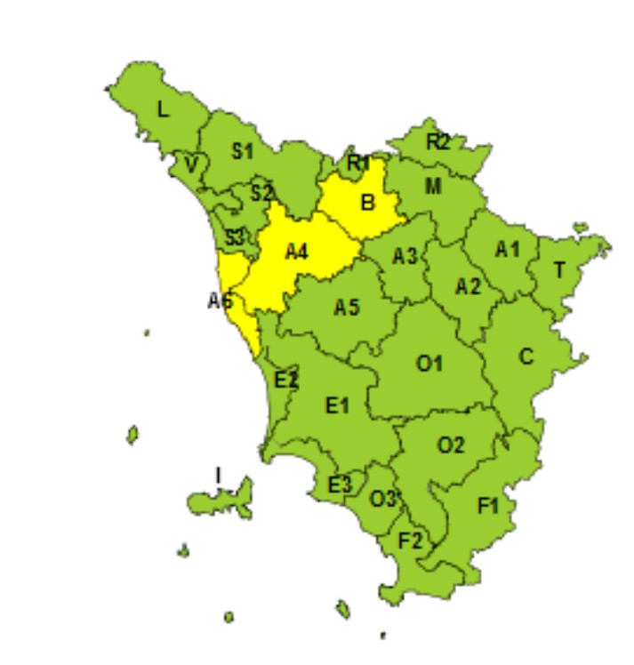 allerta meteo toscana 16 marzo