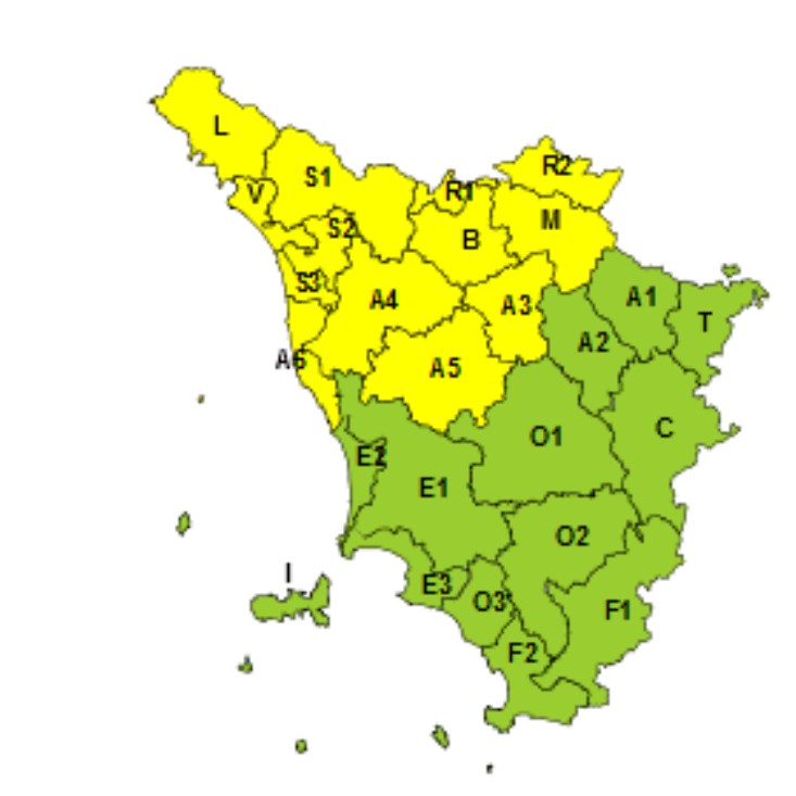 allerta meteo toscana 24 marzo