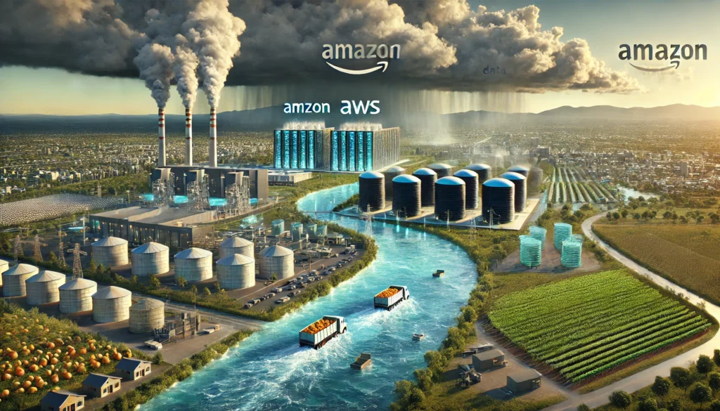 amazon aws maltempo spagna