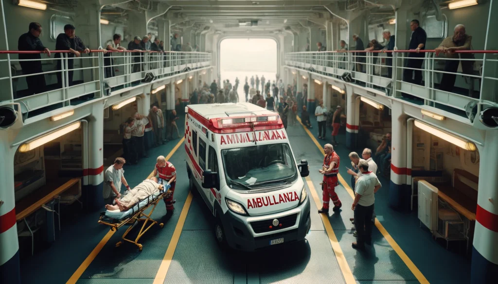 ambulanza traghetto