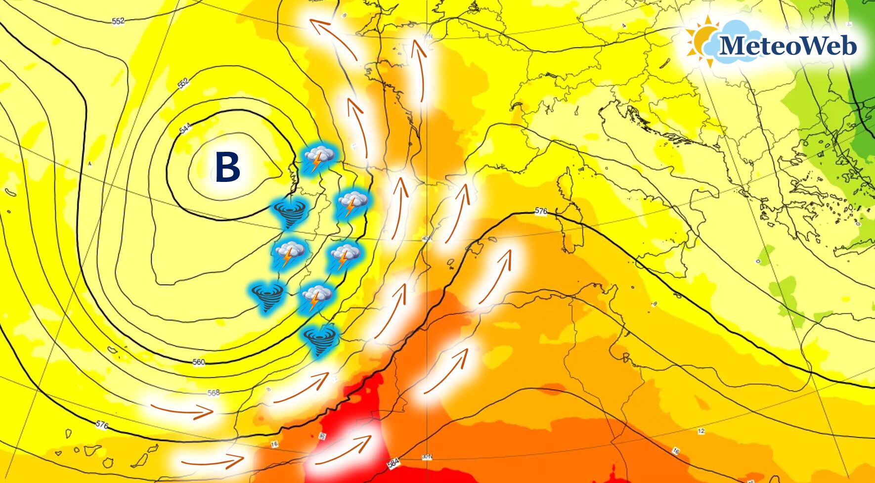 ciclone spagna portogallo giovedì 20 marzo 2025 sera