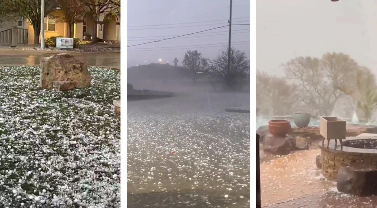 USA, meteo estremo in Texas: la grandine “bombarda” Kerrville | FOTO e VIDEO