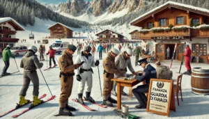 guardia di finanza neve sci