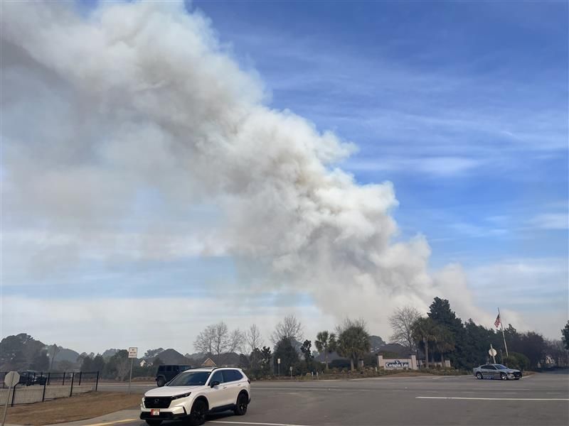 incendio carolina forest usa