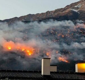 incendio laces alto adige