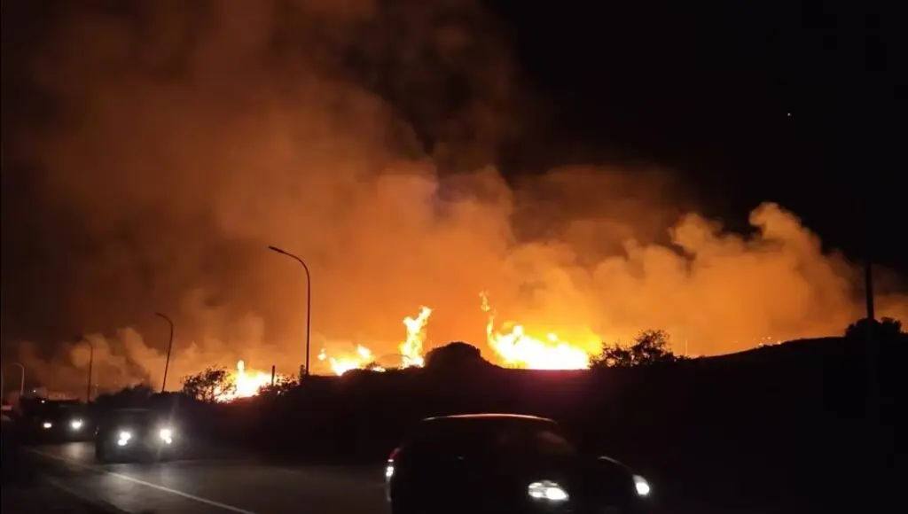 Incendi Sicilia: vasto rogo a San Pier Niceto, nel Messinese