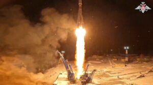 lancio razzo soyuz