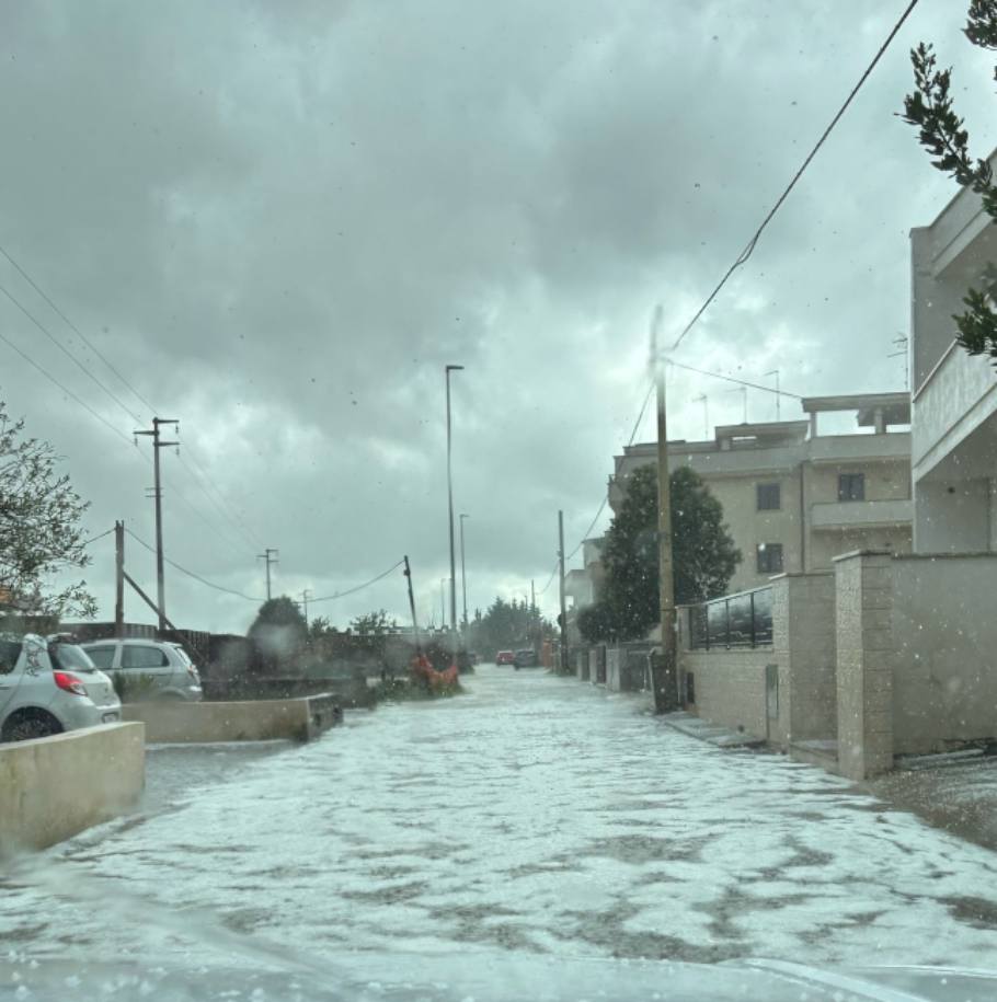 maltempo grandine nardò puglia