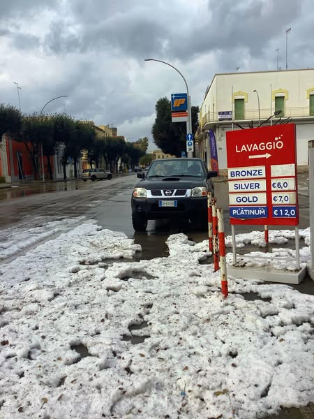 maltempo grandine nardò puglia