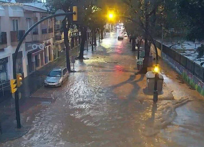 maltempo spagna tempesta malaga