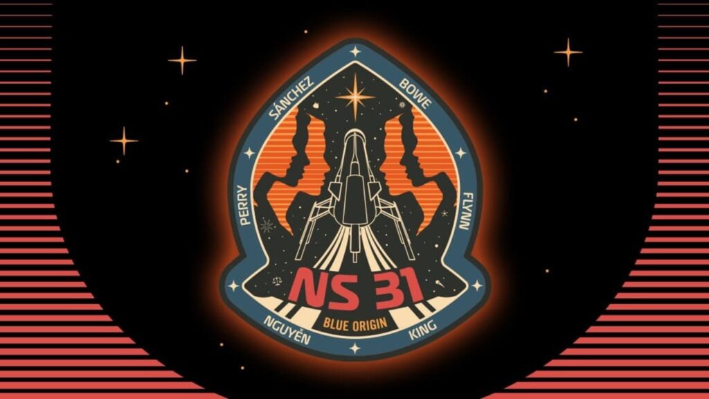 patch missione blue origin 14 aprile