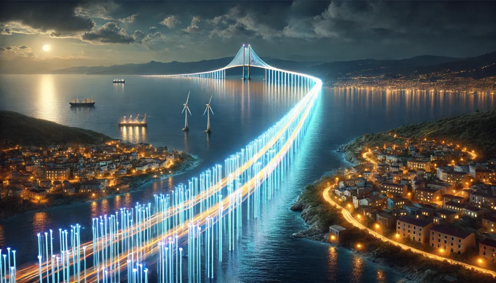 ponte digitale fibra ottica stretto di messina