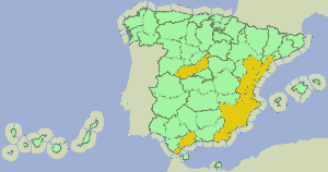 spagna allerta meteo oggi