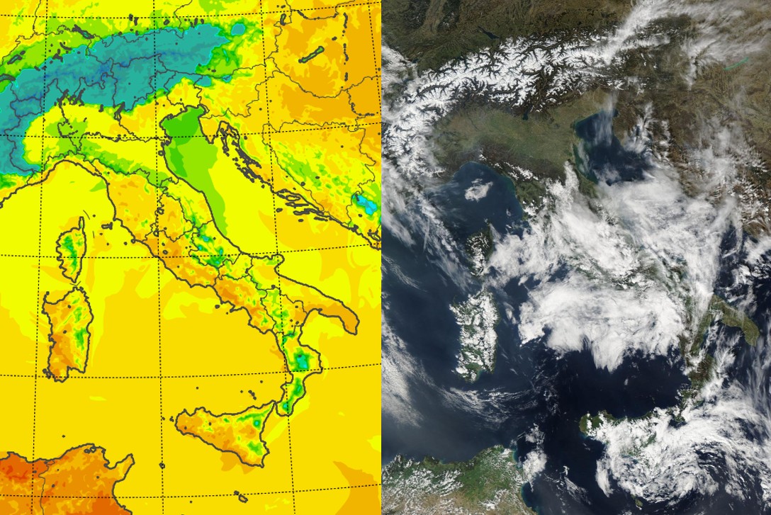 Meteo, le temperature massime di oggi: +22°C a Prato