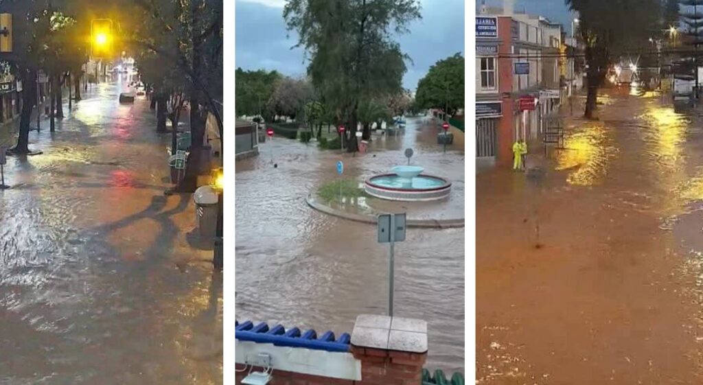 maltempo spagna tempesta malaga