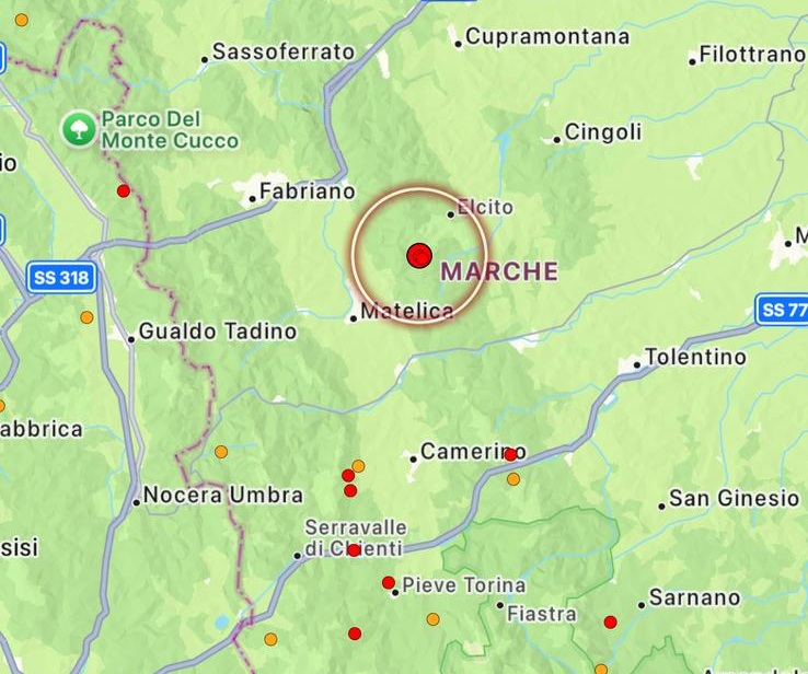 terremoto Gagliole marche