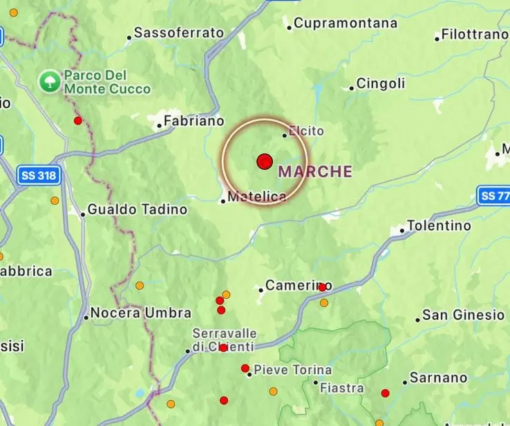terremoto Gagliole marche