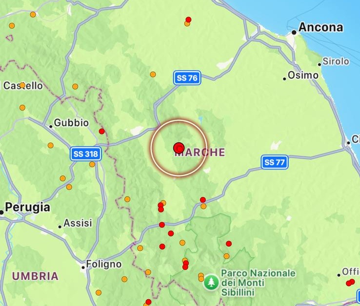 terremoto Gagliole marche