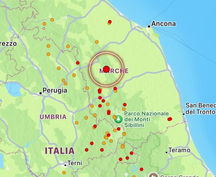 terremoto Gagliole marche