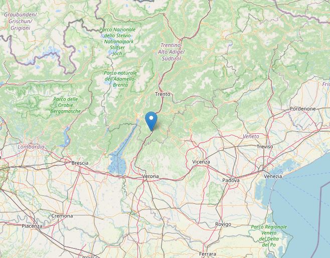 terremoto ala trentino